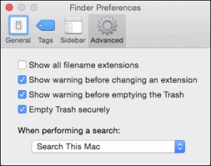 empty locked items in trash mac