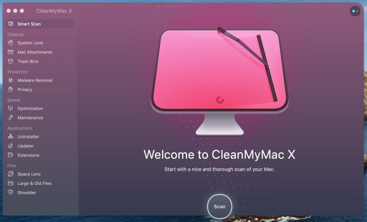CleanMyMac Dashboard