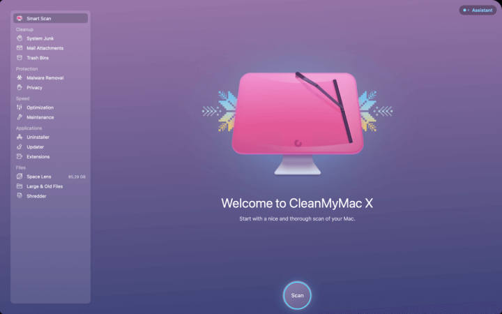 CleanMyMac X Interface