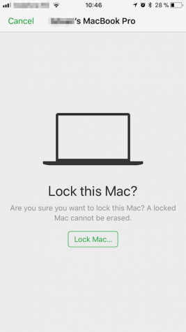 Lock Mac via Find My Mac