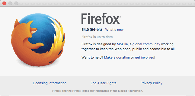 Update Pop-up in Firefox