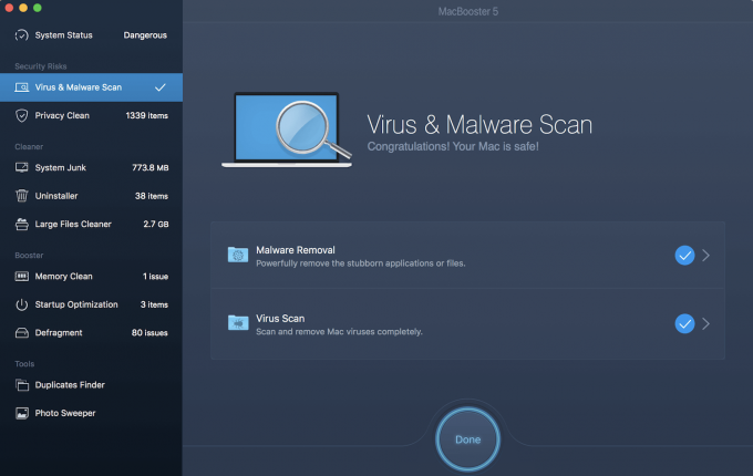 Virus and Malware Scan