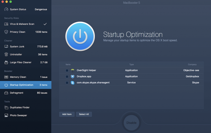 The Startup Optimizer