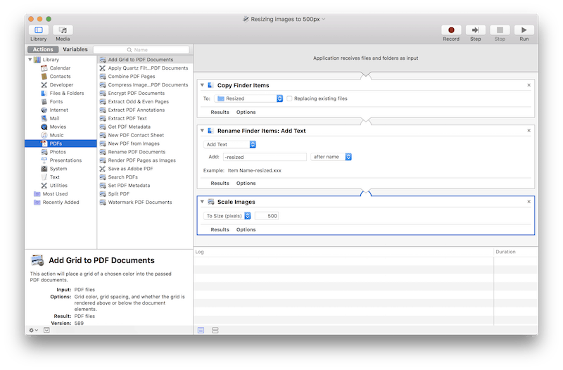 use automator to combine text files mac