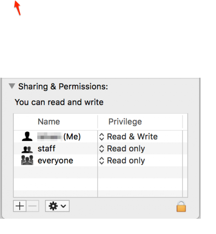 Sharing permissions
